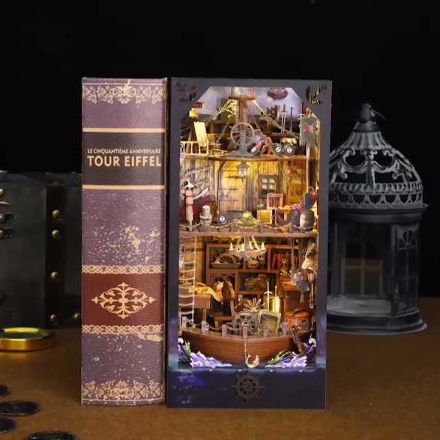 Amazon.com: CRIOLPO Book Nook Kit-DIY Doll House 3D Wooden Puzzle